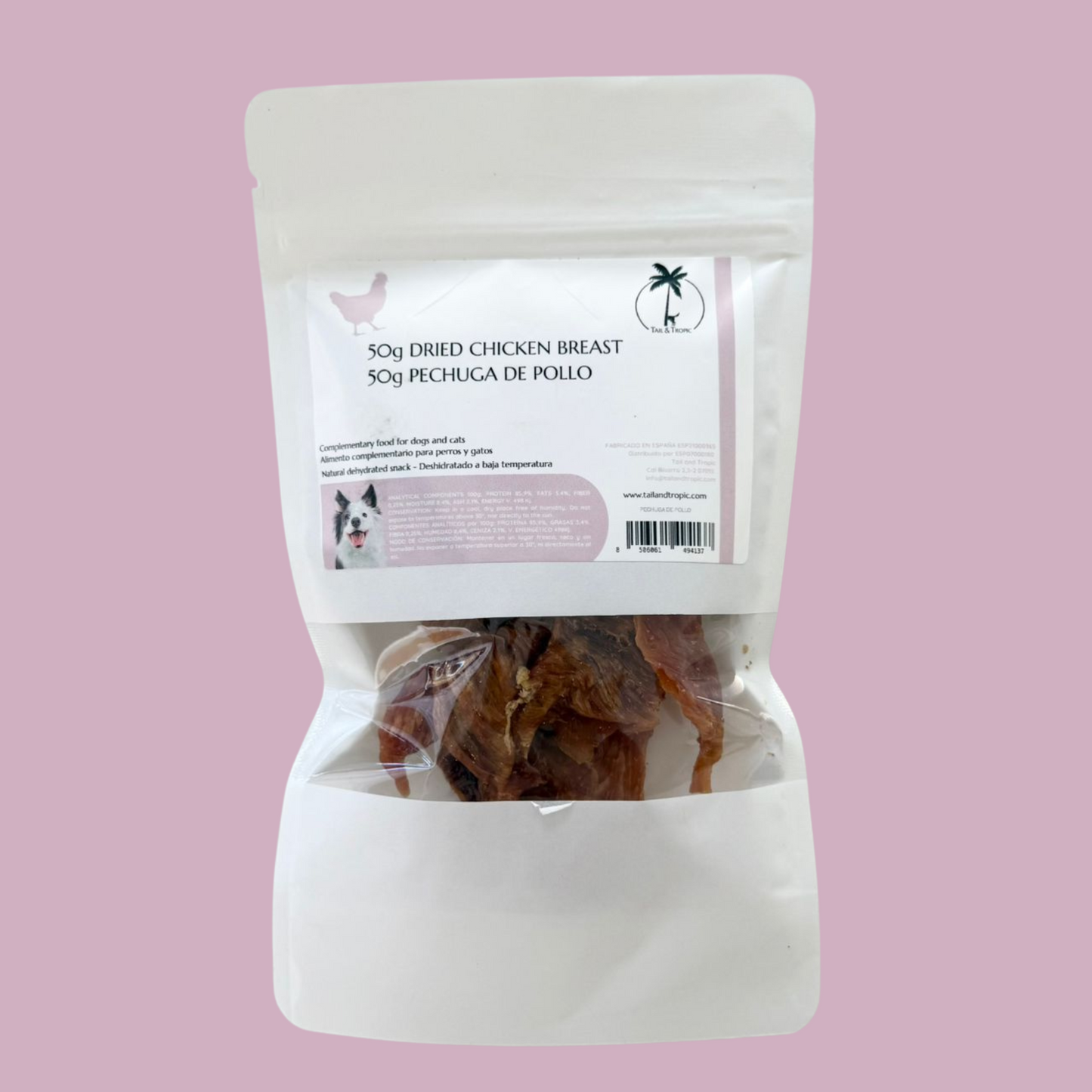 50g CHICKEN BREAST - Dehydrated natural treat for dogs