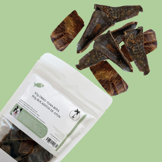 50g TUNA BITES - Dehydrated natural treat for cats and dogs