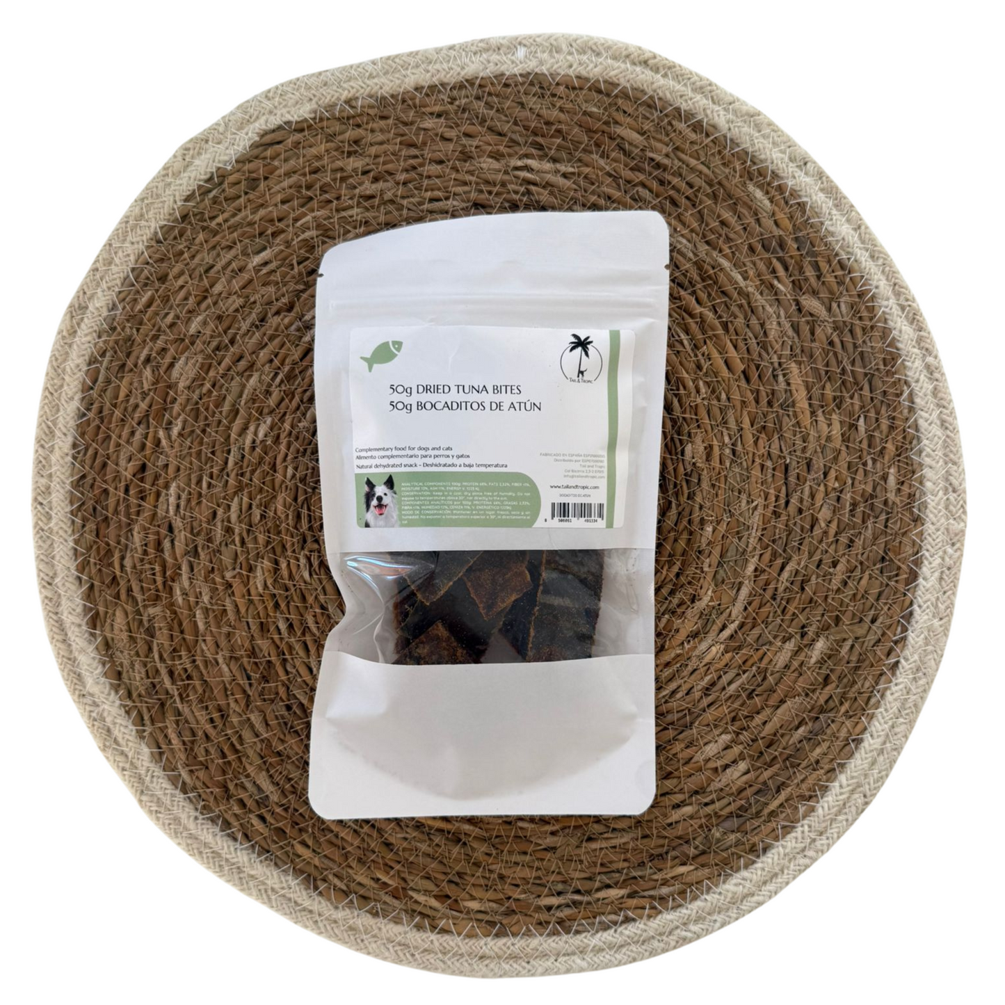50g TUNA BITES - Dehydrated natural treat for cats and dogs