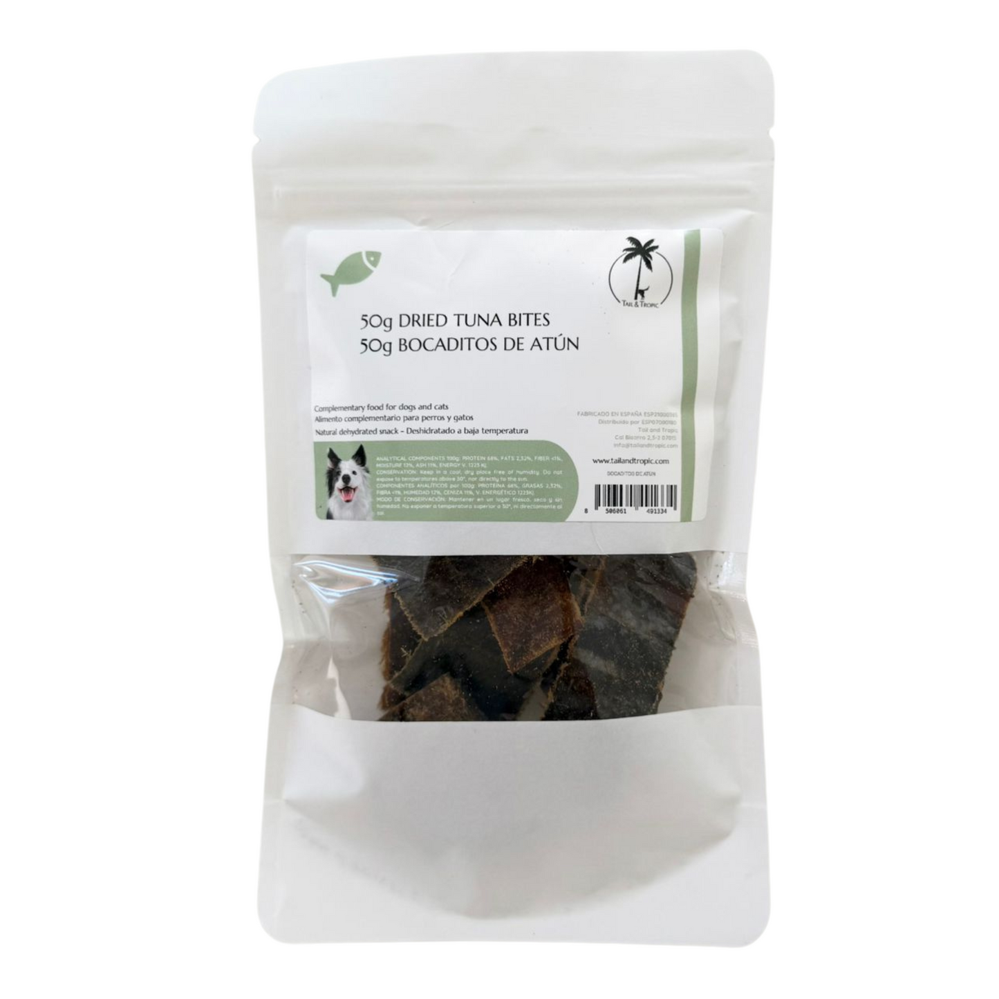 50g TUNA BITES - Dehydrated natural treat for cats and dogs