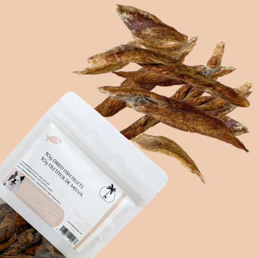 50g FISH FILLETS - Dehydrated natural snack for cats and dogs