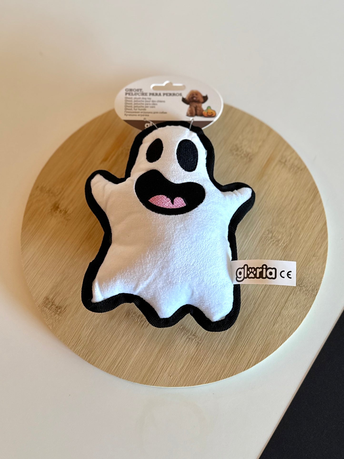 Halloween Ghost Dog Plush Toy – Tail & Tropic