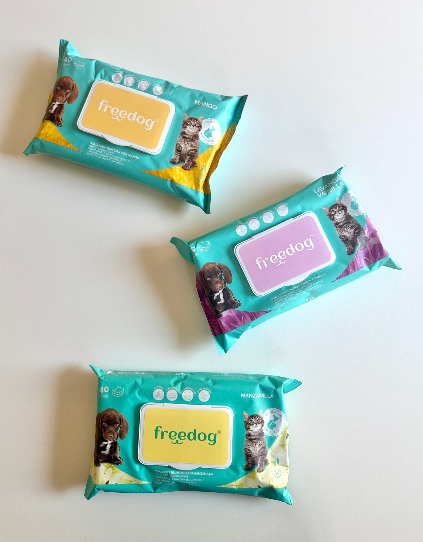 Freedog Wet Wipes with Citronella – 40 pcs o 25 pcs (pocket) - Tail and Tropic
