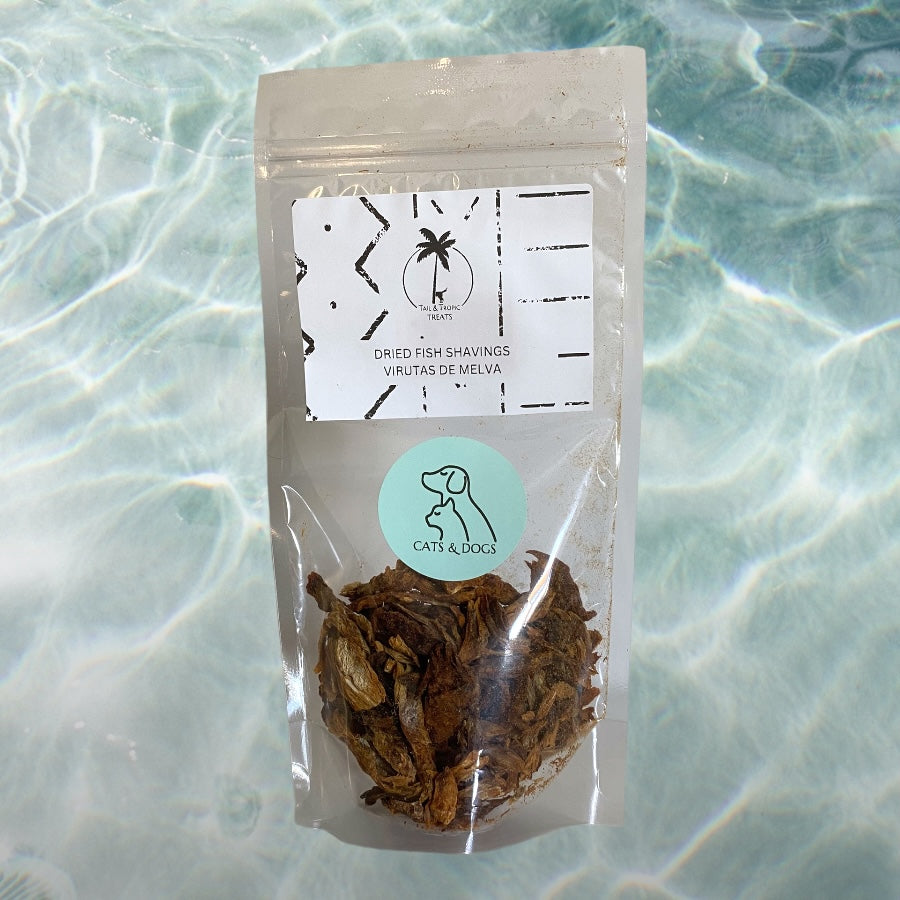 FISH SHAVINGS - Dehydrated natural snack for cats and dogs