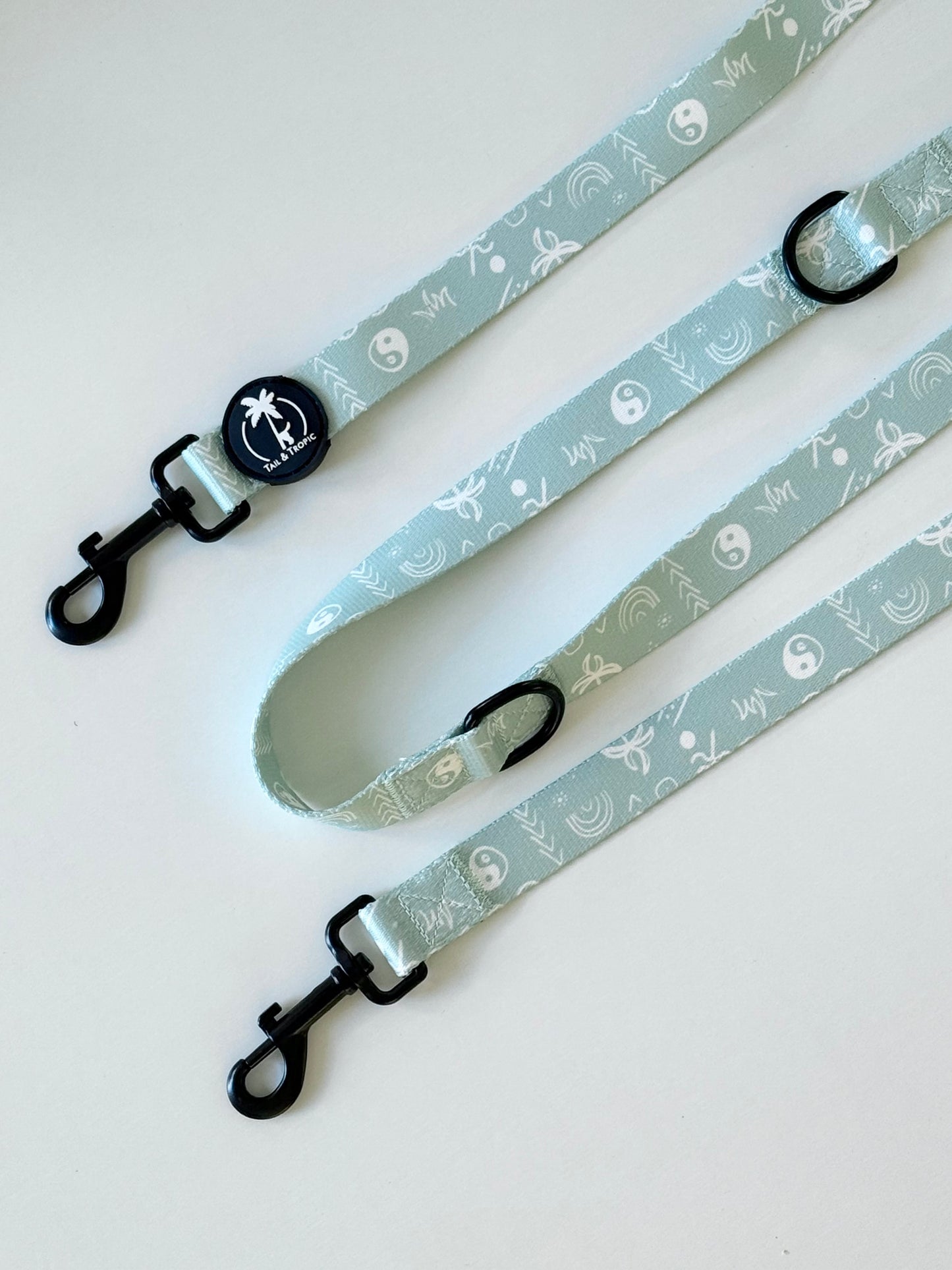 Multi-Position Dog Lead – AURA Collection 🌊 | Hands-Free Freedom in Boho Blue Tail & Tropic Dog Lead