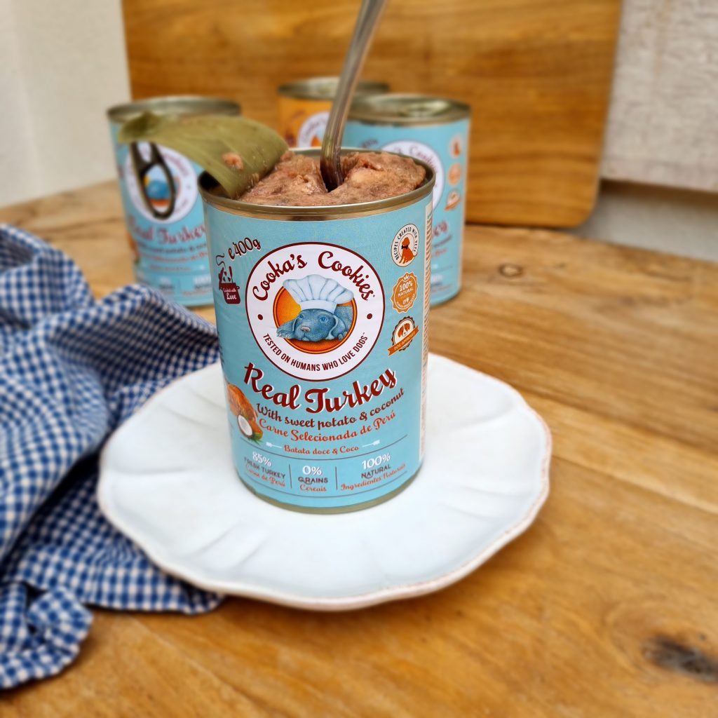 TURKEY & SWEET POTATO Humid Tinned Food From Cookas Cookies- Tail & Tropic