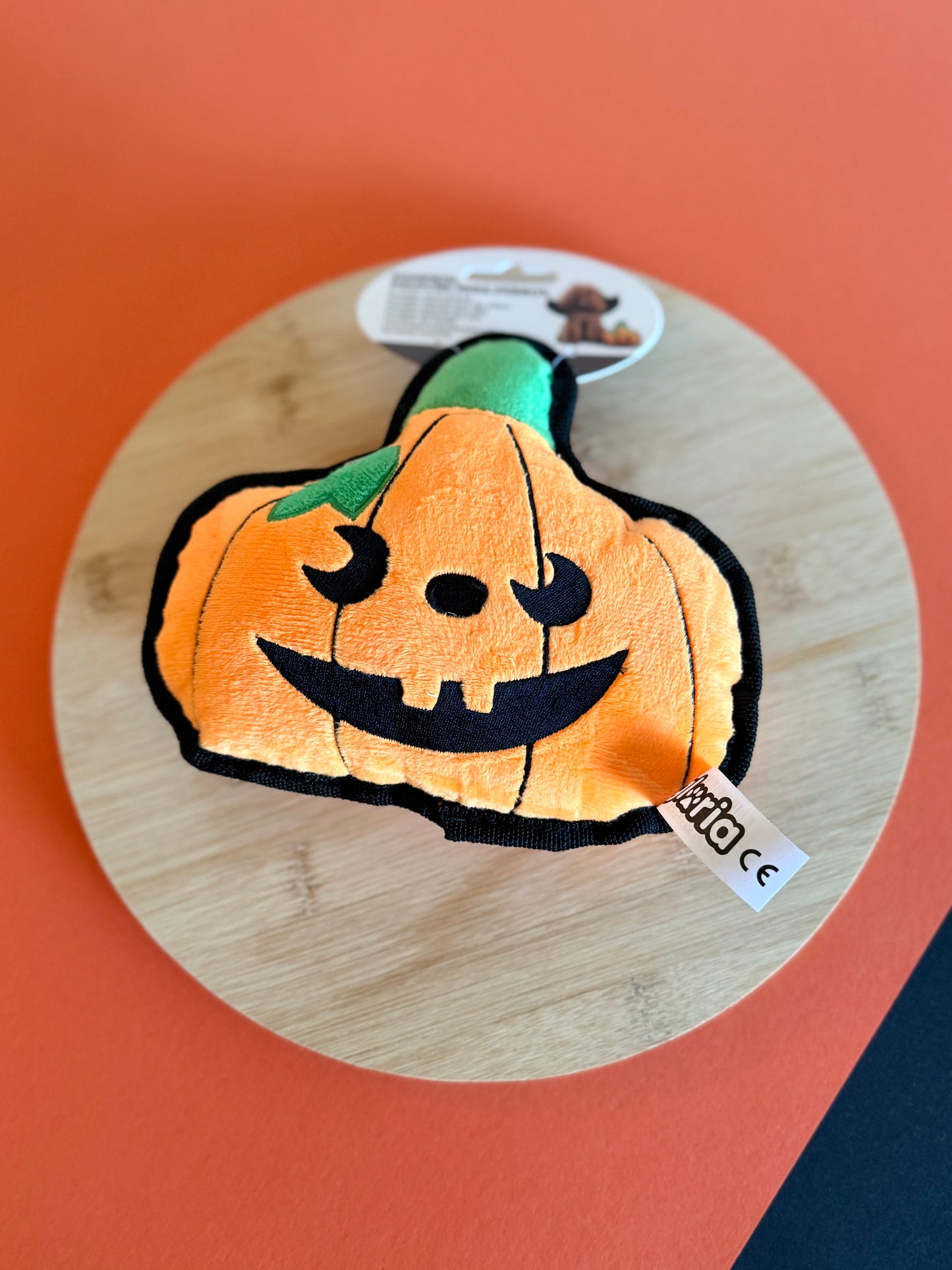 Halloween Pumpkin Dog Plush Toy – Tail & Tropic