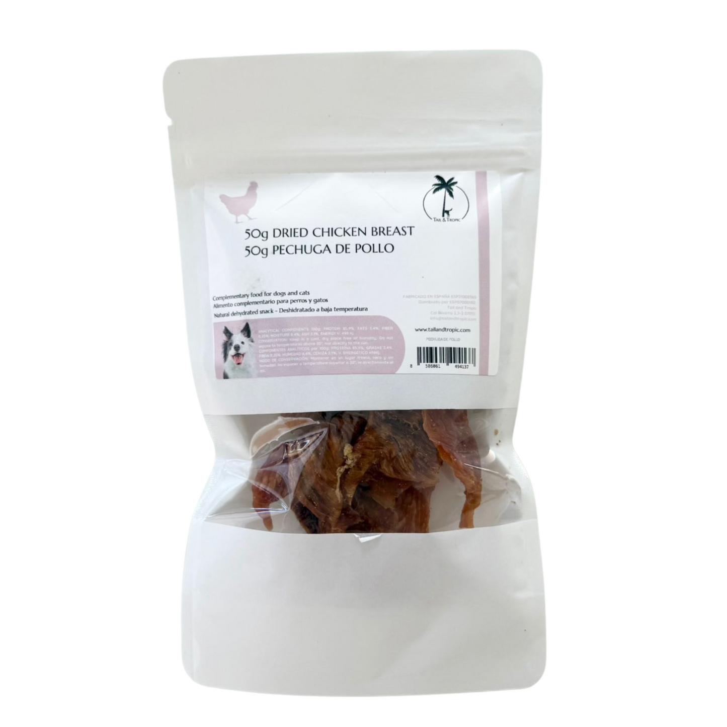 50g CHICKEN BREAST - Dehydrated natural treat for dogs