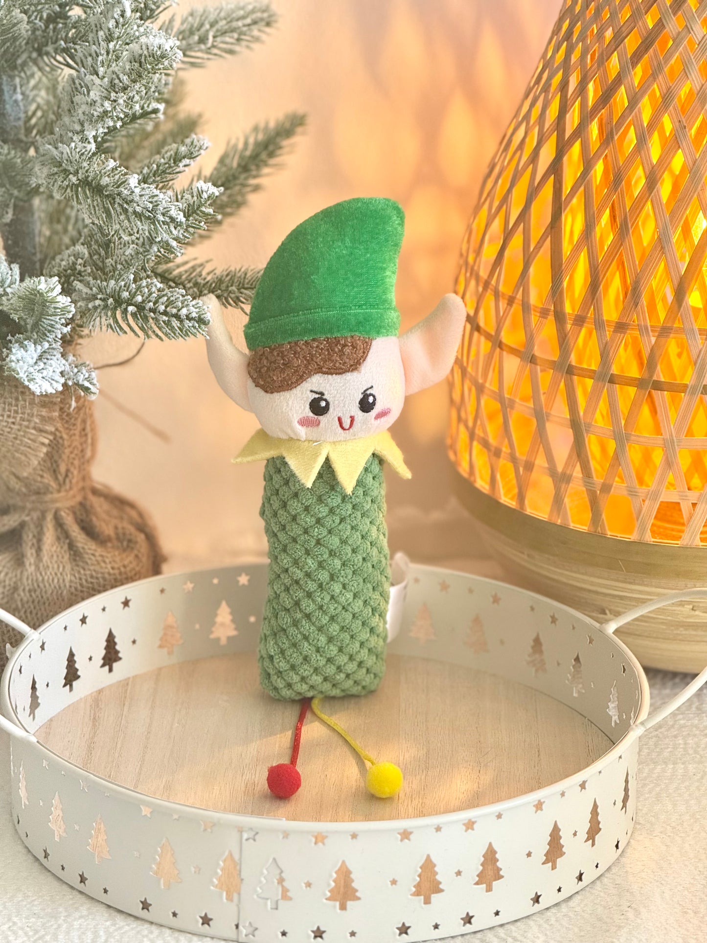 XMAS Green Elf Plush – 31 x 13 cm - Tail and Tropic