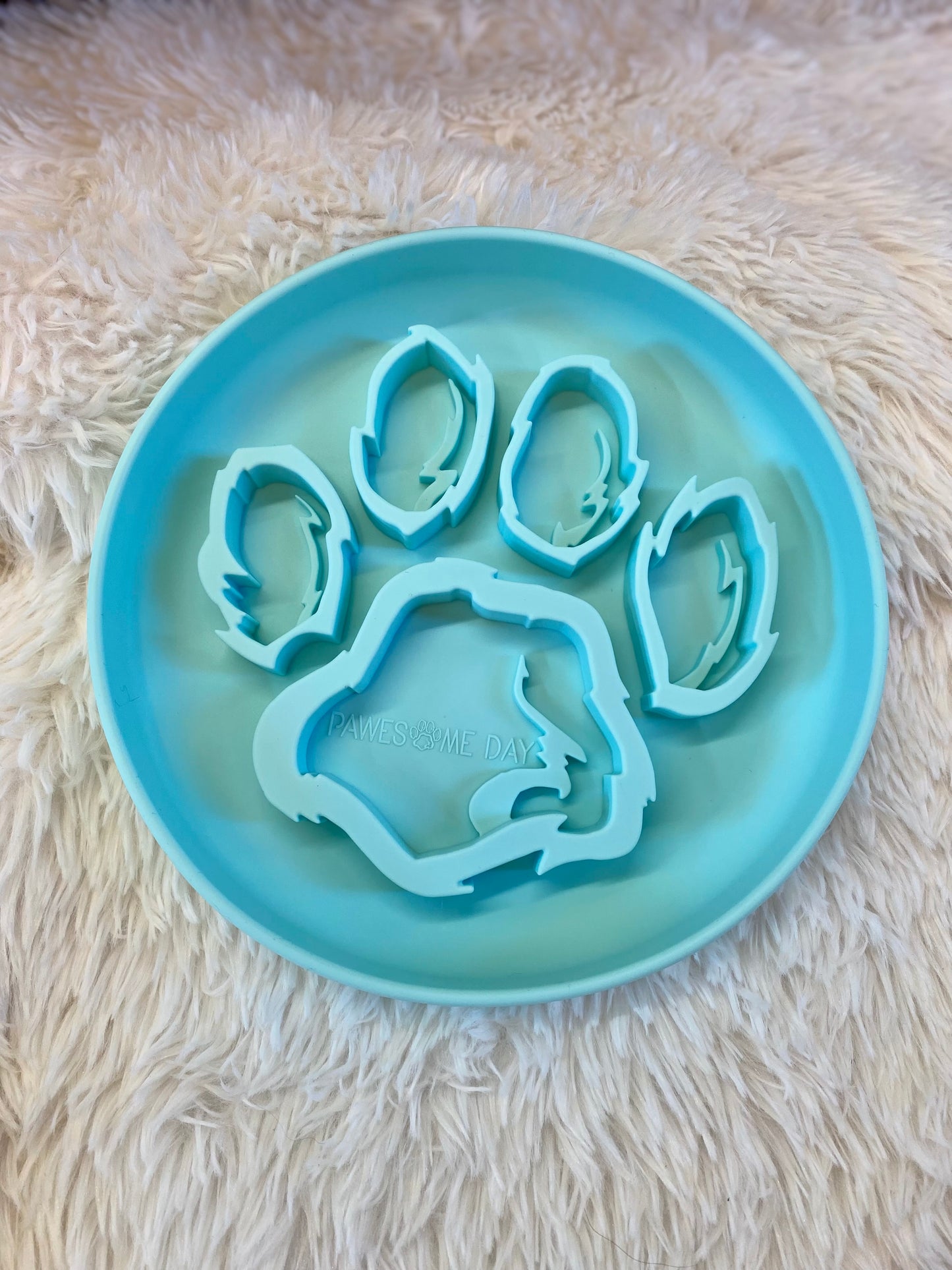 SLOW FEEDER - Ocean Blue Slow Feeder Dog Bowl - Tail and Tropic