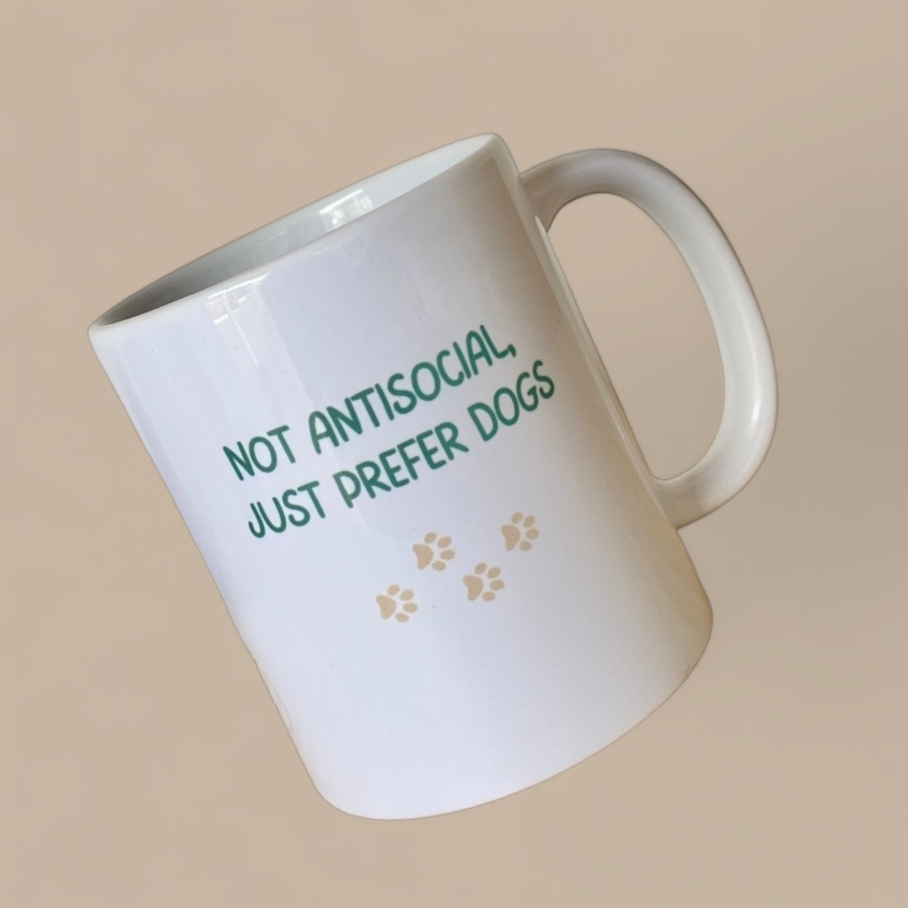 NOT ANTISCOCIAL, JUST PREFER DOGS MUG - Tail and Tropic mug