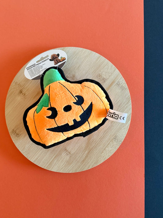 Halloween Pumpkin Dog Plush Toy – Tail & Tropic