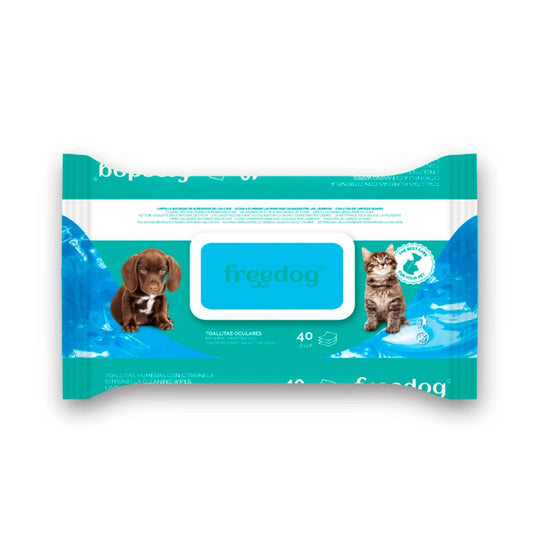 Freedog Wet Wipes For Eyes – 40 pcs - Tail and Tropic