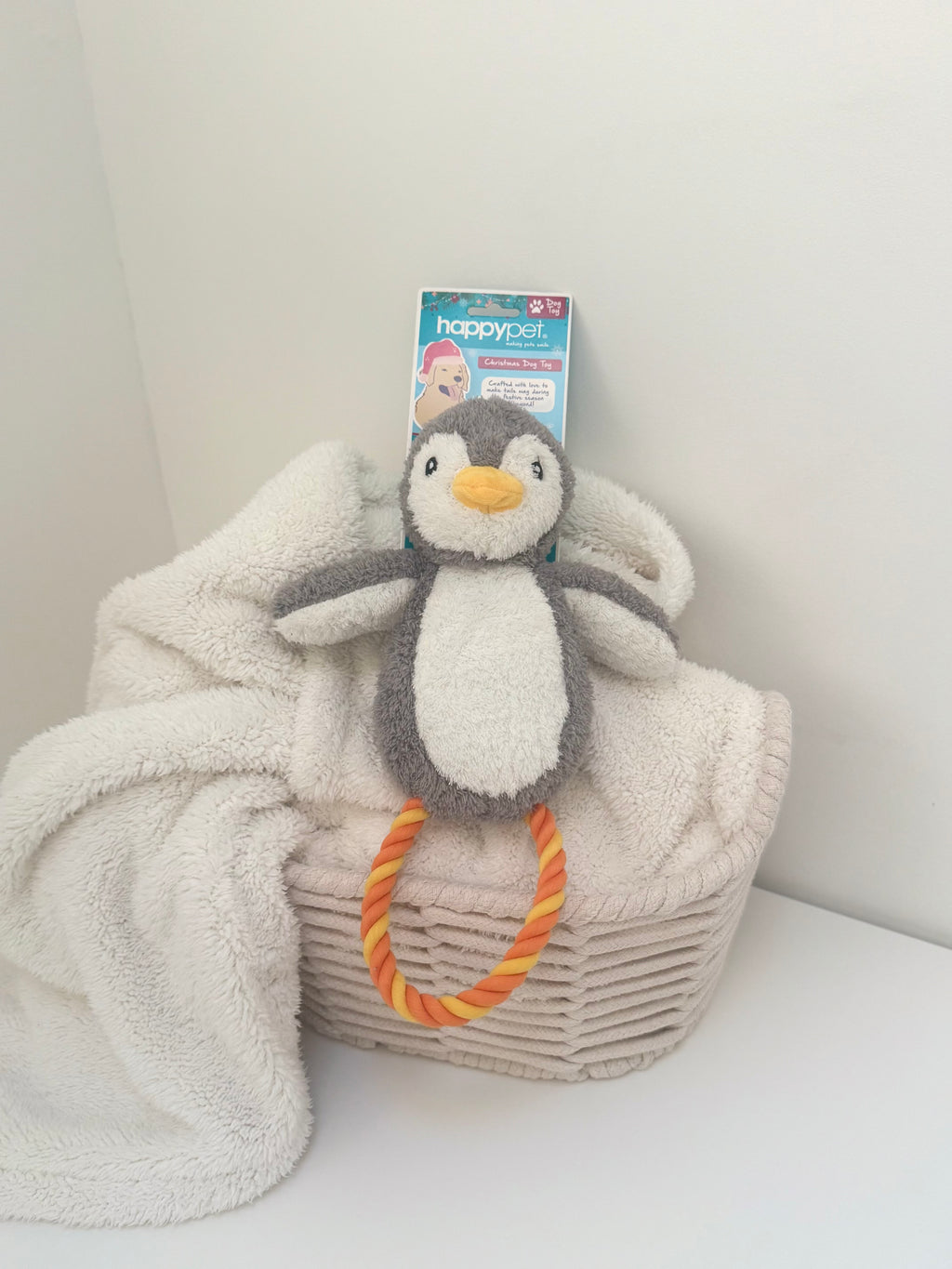Pebble the Penguin Rope Dog Toy