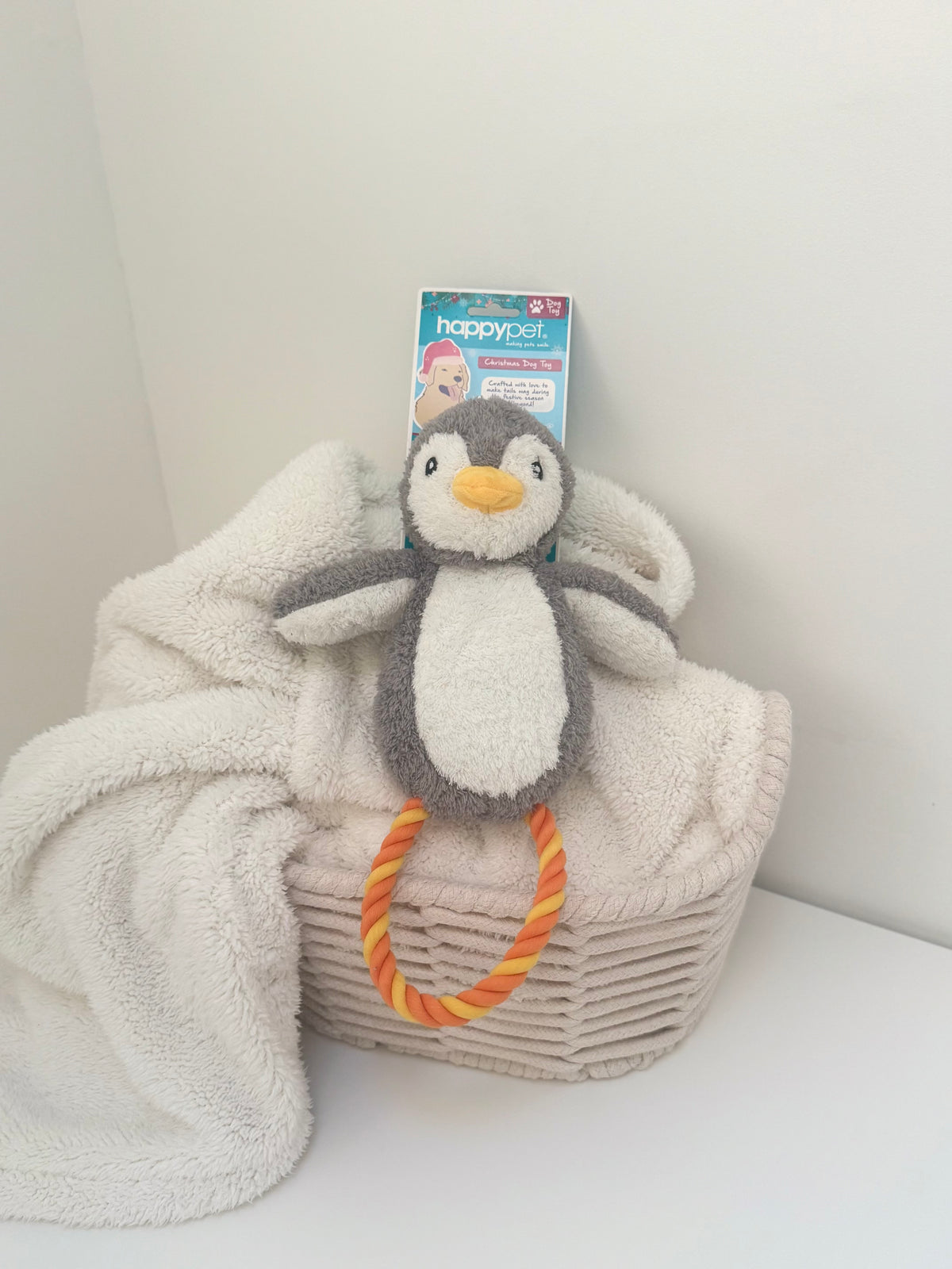 Pebble the Penguin Rope Dog Toy