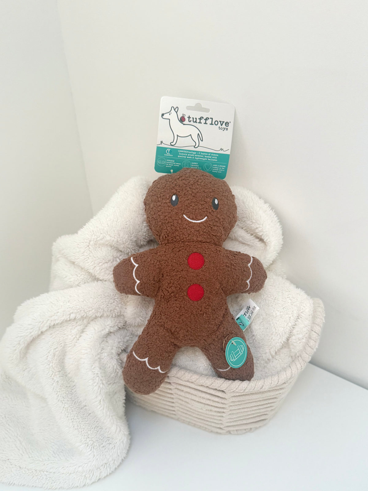 Tufflove Gingerbread Dog Toy