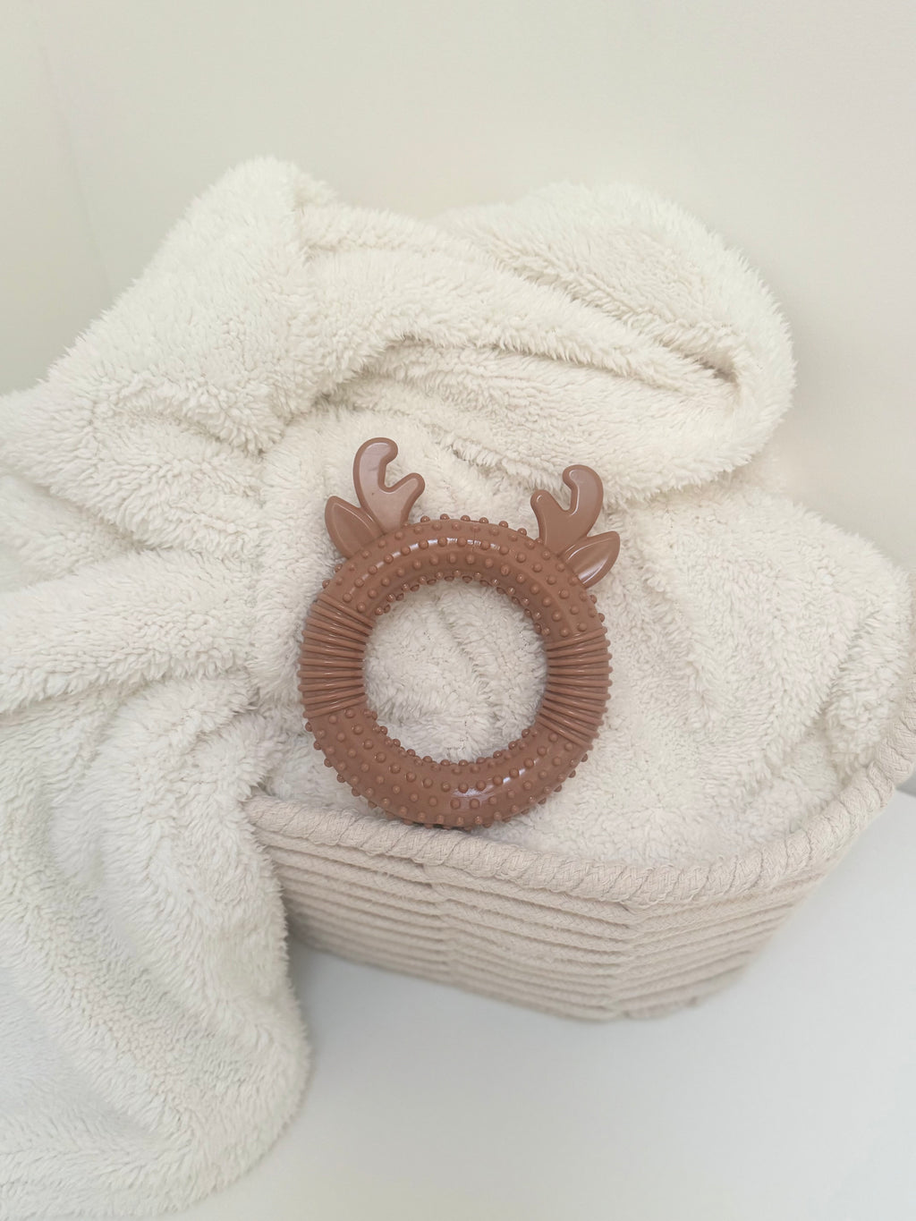 Christmas Reindeer Ring Dog Toy
