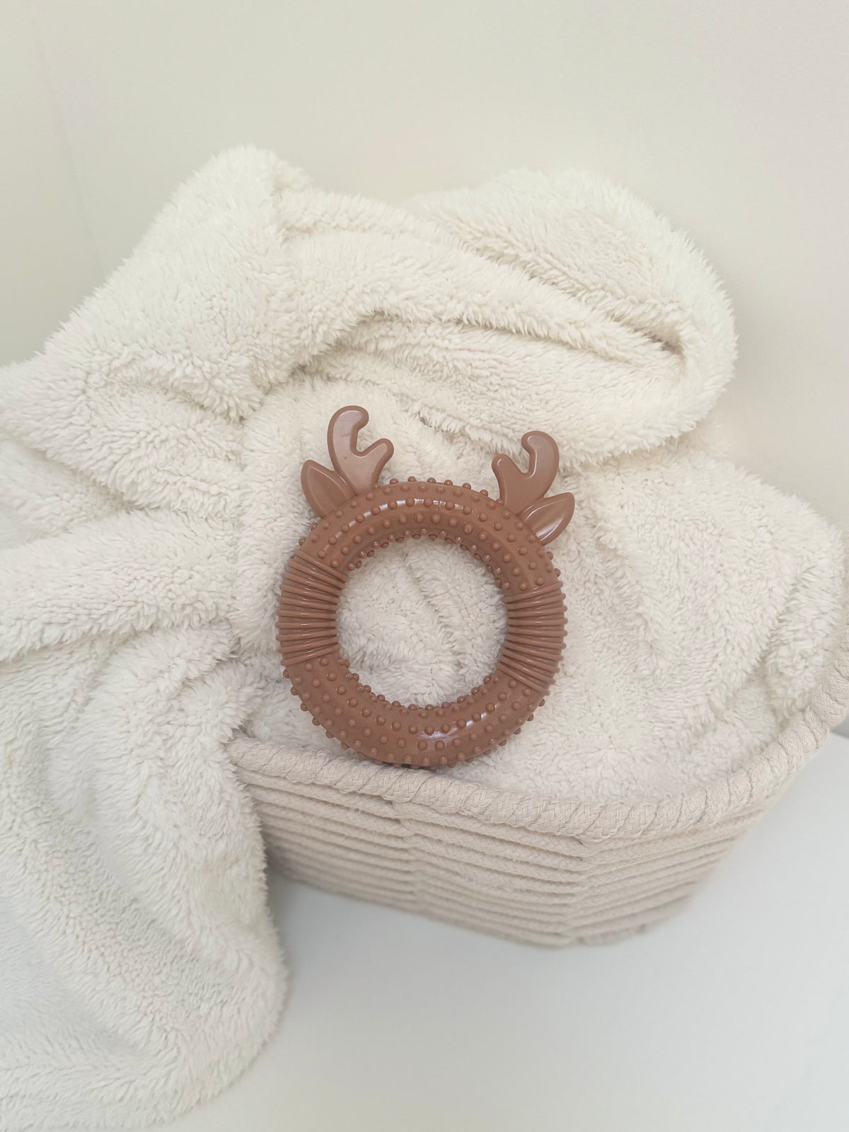 Christmas Reindeer Ring Dog Toy