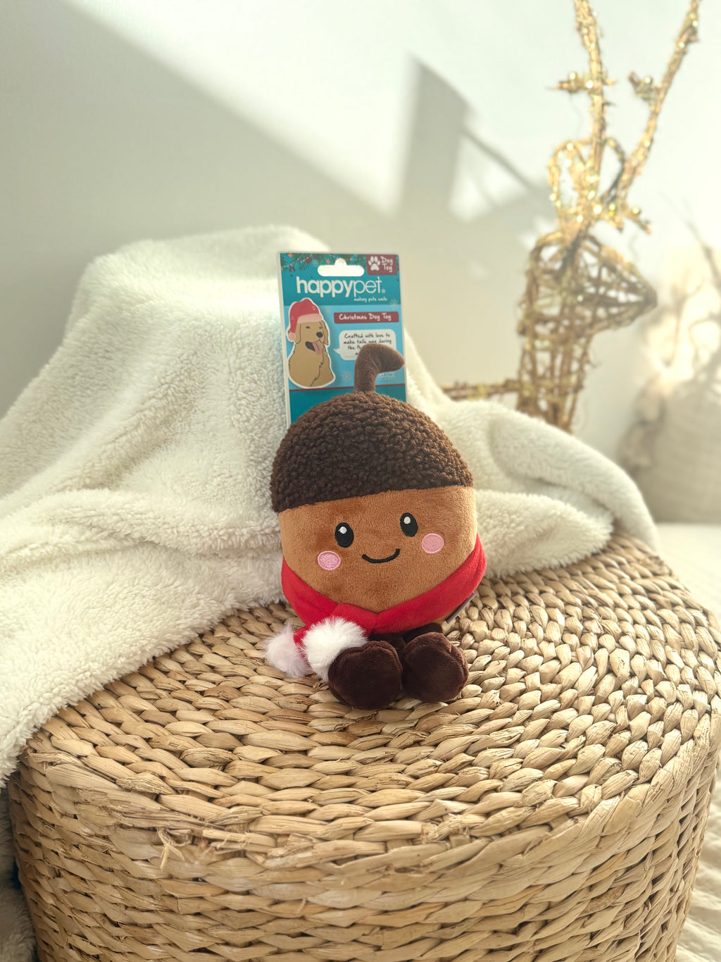 Christmas Chestnut Dog Toy