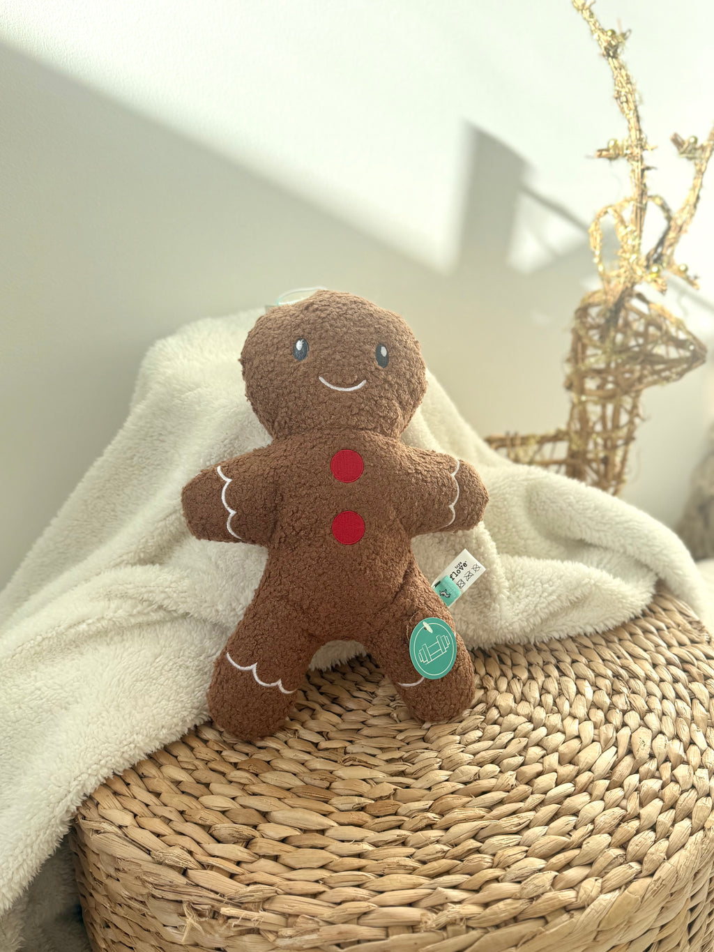 Tufflove Gingerbread Dog Toy