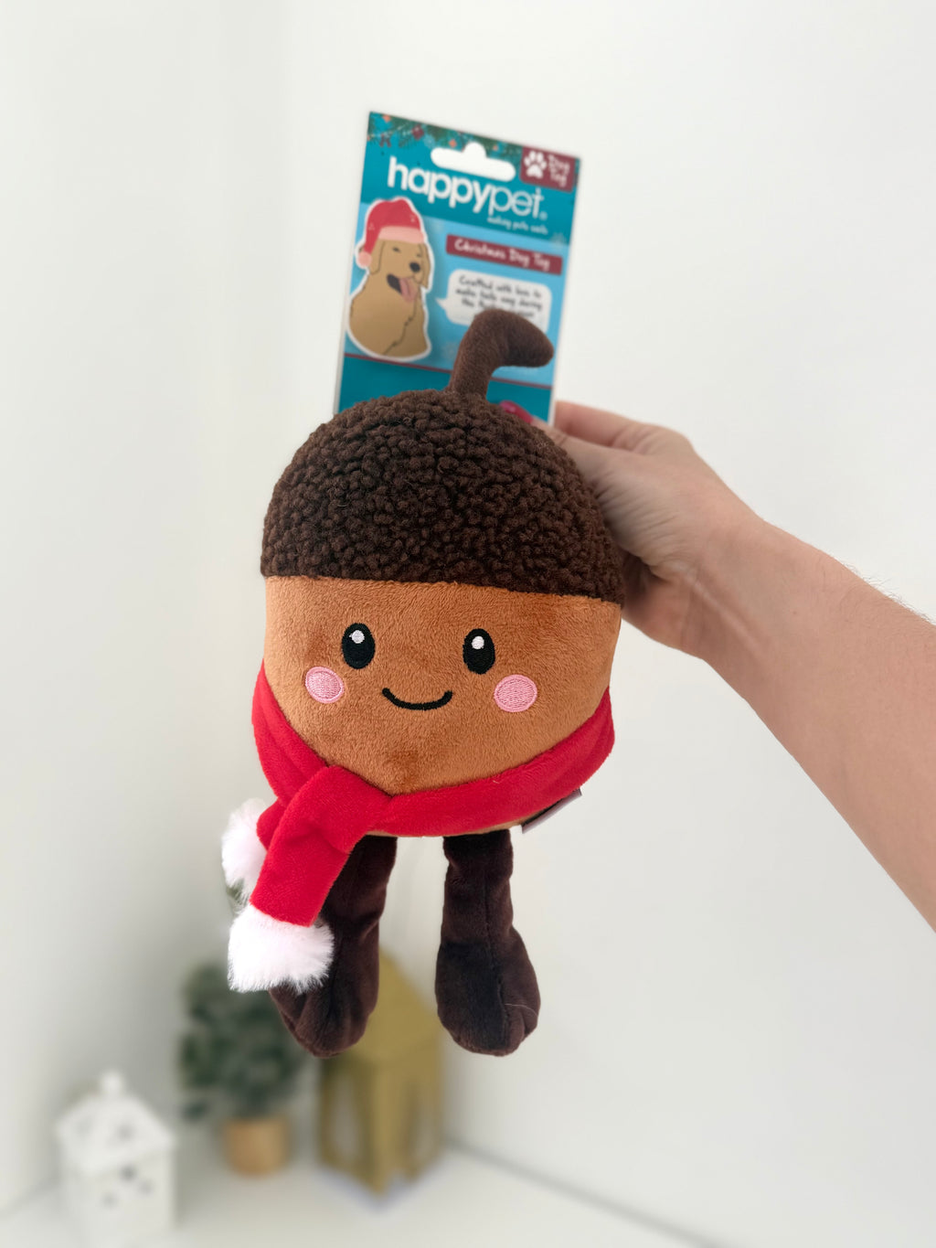 Christmas Chestnut Dog Toy