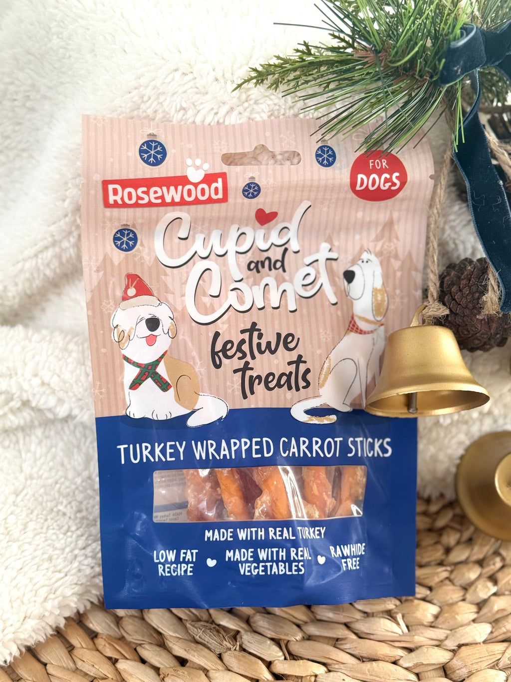 Turkey Wrapped Carrot Twists – 100g