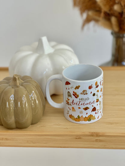 Autumn/Fall/Halloween mug - AUTUMN - Tail and Tropic mug for dog and cat moms