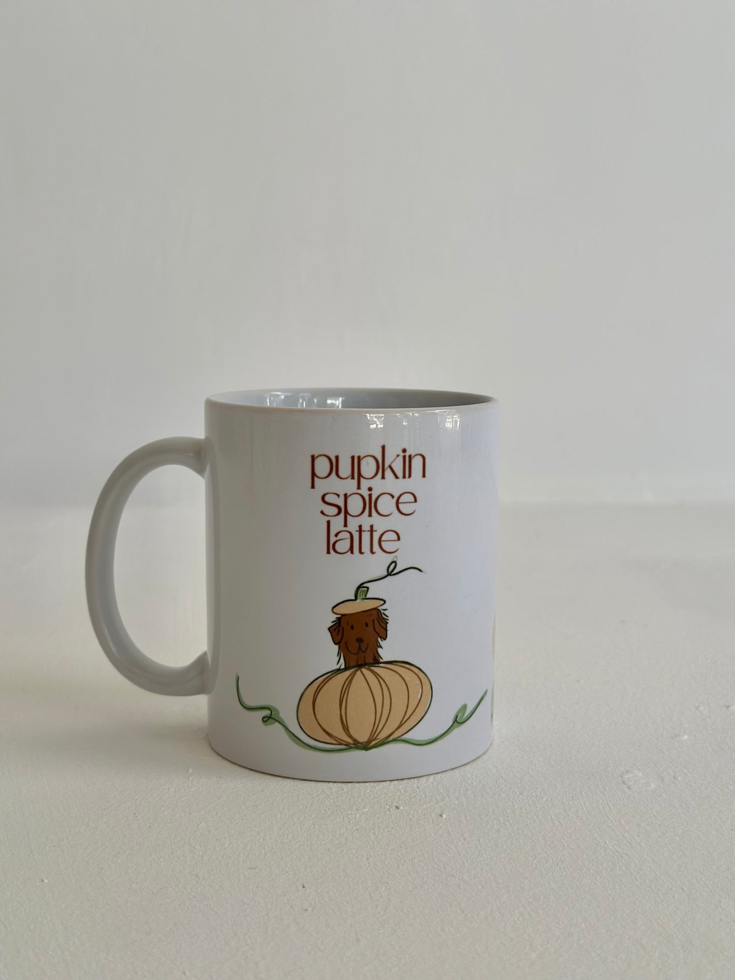 Autumn/Fall/Halloween mug - PUPKIN SPICE LATTE - Tail and Tropic mug for dog and cat moms