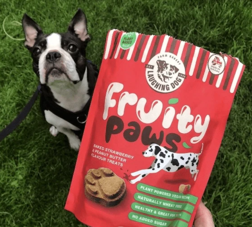 Laughing Dog Fruity Paws – Strawberry & Peanut Butter - 125g