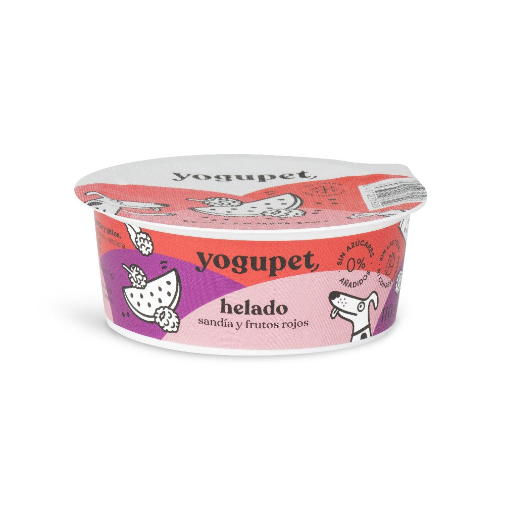 Helado de yogur Yogupet para perros y gatos: Sandía y frutos rojos - Tail & Tropic